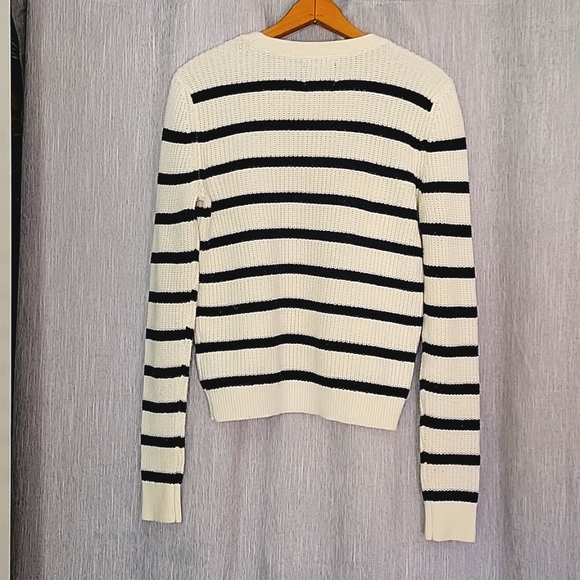 Abercrombie & Fitch Striped Sweater with buttons - Picture 3 of 7